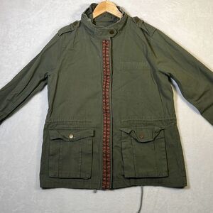 Miss Me Olive vintage Hooded Utility Style‎ jacket- Women’s- Small